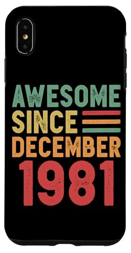 Hülle für iPhone XS Max Tolles Geschenk zum 50. Geburtstag von Dezember 1981 von Awesome Since December Retro Birthday Gifts