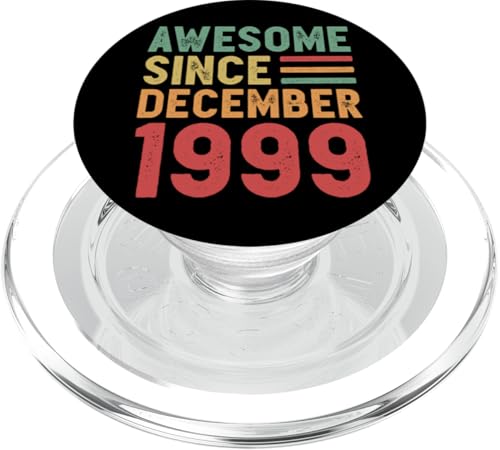 Tolles Geschenk zum 25. Geburtstag von Dezember 1999 PopSockets PopGrip für MagSafe von Awesome Since December Retro Birthday Gifts