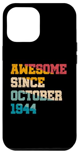 Hülle für iPhone 13 Pro Max Fantastische Geschenke seit Oktober 1944, 80 Jahre alt, 80. Geburtstag von Awesome Since Funny Birthday Gifts Store By Mj