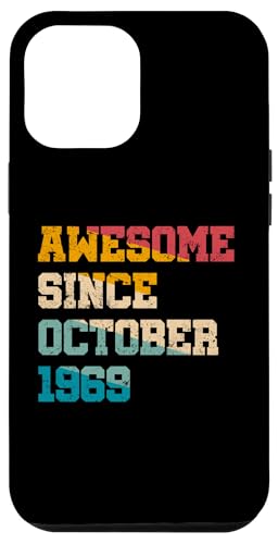 Hülle für iPhone 14 Plus Tolles Geschenk seit Oktober 1969, 55 Jahre alt, 55. Geburtstag von Awesome Since Funny Birthday Gifts Store By Mj