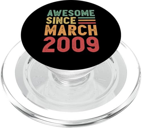 Tolles Geschenk zum 16. Geburtstag von März 2009 PopSockets PopGrip für MagSafe von Awesome Since March Retro Birthday Gifts