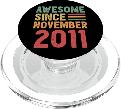 Tolles Geschenk zum 14. Geburtstag von November 2011 PopSockets PopGrip für MagSafe von Awesome Since November Retro Birthday Gifts