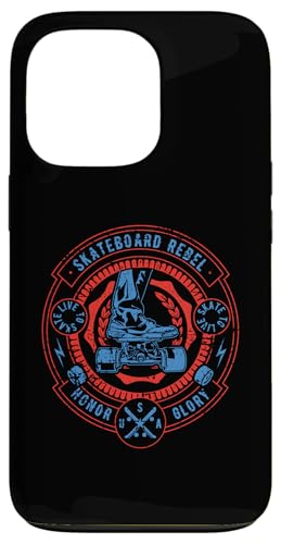 Hülle für iPhone 13 Pro Skateboard Rebel für Skateboarder Retro Distressed Design von Awesome Skateboard Designs for Skaters