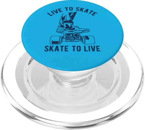 Live to Skate Skate to Live Skateboard Design PopSockets PopGrip für MagSafe von Awesome Skateboard Designs for Skaters