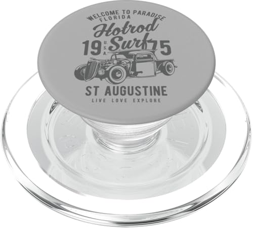 St. Augustine Florida, Retro-Hotrod-Surf-Design PopSockets PopGrip für MagSafe von Awesome St. Augustine Florida Souvenirs Designs