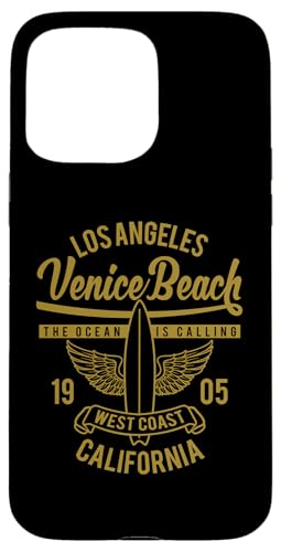 Hülle für iPhone 15 Pro Max Venice Beach, Kalifornien, Retro-Vintage-Surfdesign von Awesome Venice Beach CA Souvenirs and Designs