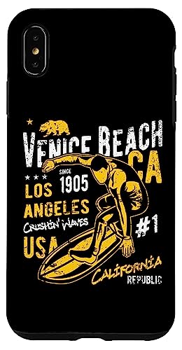 Hülle für iPhone XS Max Venice Beach California Retro Vintage Used-Look von Awesome Venice Beach CA Souvenirs and Designs