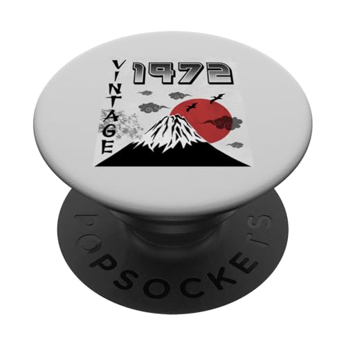 Geburtstag 52 Jahre alt für Mann Frau Retro Vintage 1972 Japan PopSockets mit austauschbarem PopGrip von Awesome birthday Retro Vintage Japan Lovers tees