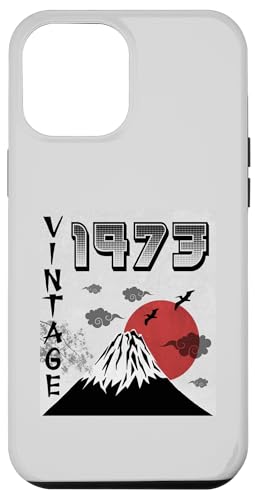 Hülle für iPhone 12 Pro Max Geburtstag 51 Jahre alt für Mann Frau Retro Vintage 1973 Japan von Awesome birthday Retro Vintage Japan Lovers tees