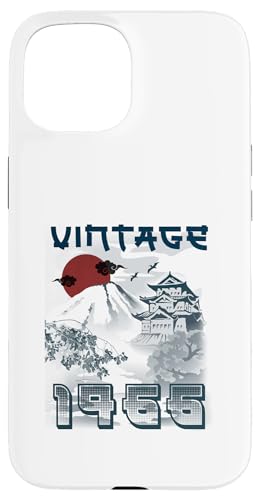 Hülle für iPhone 15 Geburtstag 58 Jahre alt für Mann Frau Retro Vintage 1966 Japan von Awesome birthday Retro Vintage Japan Lovers tees