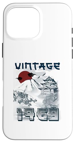 Hülle für iPhone 16 Pro Max Geburtstag 56 Jahre alt für Mann Frau Retro Vintage 1968 Japan von Awesome birthday Retro Vintage Japan Lovers tees