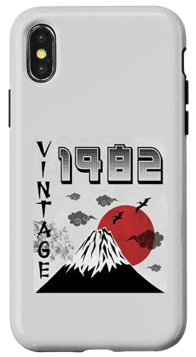 Hülle für iPhone X/XS Geburtstag 42 Jahre alt für Mann Frau Retro Vintage 1982 Japan von Awesome birthday Retro Vintage Japan Lovers tees