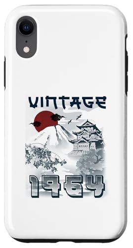 Hülle für iPhone XR Geburtstag 60 Jahre alt für Mann Frau Retro Vintage 1964 Japan von Awesome birthday Retro Vintage Japan Lovers tees