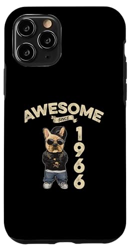 Hülle für iPhone 11 Pro Geburtstag Awesome since 1966 Herren Damen Hunde von Awesome since Spruch Cooler Hunde Geburtstag