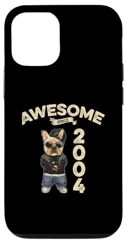 Hülle für iPhone 15 Geburtstag Awesome since 2004 Herren Damen Hunde von Awesome since Spruch Cooler Hunde Geburtstag