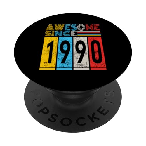 Awesome since 1990 Mann Frau Deko Lustig Retro PopSockets mit austauschbarem PopGrip von Awesome since Spruch Geburtstag