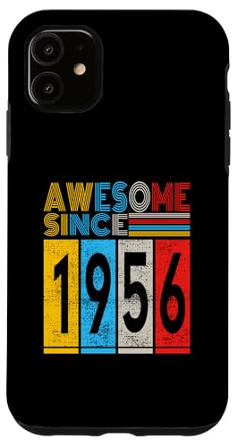 Hülle für iPhone 11 Awesome since 1956 Mann Frau Deko Lustig Retro von Awesome since Spruch Geburtstag