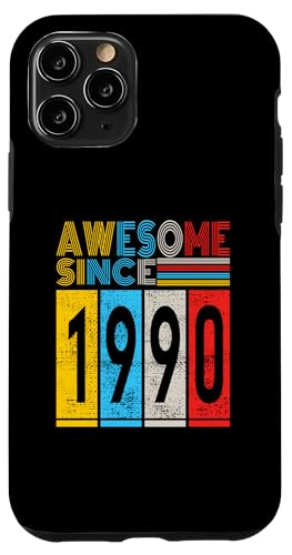 Hülle für iPhone 11 Pro Awesome since 1990 Mann Frau Deko Lustig Retro von Awesome since Spruch Geburtstag