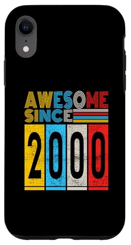 Hülle für iPhone XR Awesome since 2000 Mann Frau Deko Lustig Retro von Awesome since Spruch Geburtstag