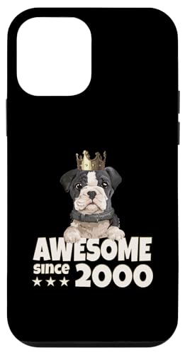 Hülle für iPhone 12 mini Geburtstag Awesome since 2000 Herren Damen Hunde König von Awesome since Spruch Hunde König Geburtstag