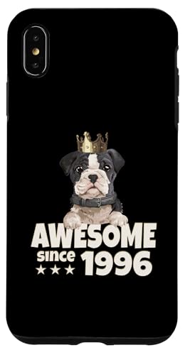 Hülle für iPhone XS Max Geburtstag Awesome since 1996 Herren Damen Hunde König von Awesome since Spruch Hunde König Geburtstag