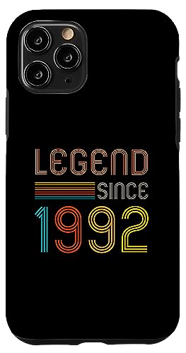 Hülle für iPhone 11 Pro 33 Jahre Geburtstag, Retro-Legende seit 1992 von Awesomes birthday Retro Gifts tees