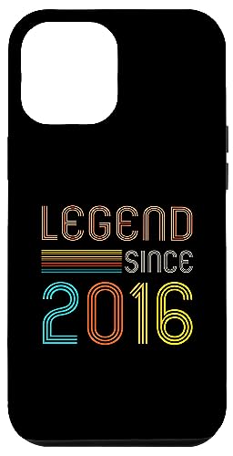 Hülle für iPhone 12 Pro Max Geburtstagshemd für 9 Jahre Retro Legend Since 2016 von Awesomes birthday Retro Gifts tees