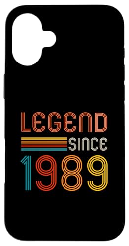 Hülle für iPhone 16 Plus 36 Jahre alt, Geburtstag, Retro-Legende seit 1989 von Awesomes birthday Retro Gifts tees