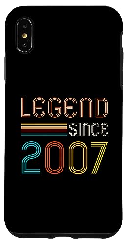 Hülle für iPhone XS Max 18 Jahre alt, Geburtstag, Retro-Legende seit 2007 von Awesomes birthday Retro Gifts tees