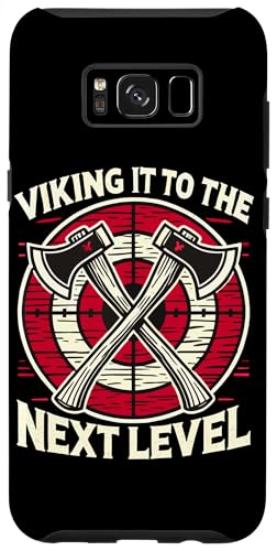 Hülle für Galaxy S8+ Wikingeraxt Wurfsport nordische Wikinger Kultur Axt Werfer von Axe Throwing Viking Norse Mythology Viking