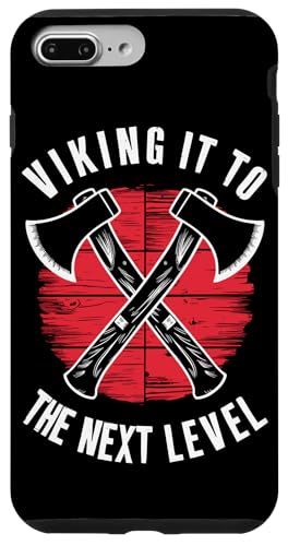 Hülle für iPhone 7 Plus/8 Plus Wikingeraxt Wurfsport nordische Wikinger Kultur Axt Werfer von Axe Throwing Viking Norse Mythology Viking