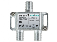 Axing BVE 2-01P, Kabelsplitter, 5 - 1218 MHz, Edelstahl, Weiblich/Weiblich, A+, 10 dB von Axing