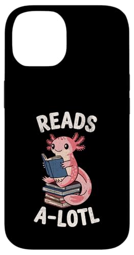 Hülle für iPhone 14 Niedlicher Axolotl Lese-Alotl Bücherwurm Jungen Mädchen Kinder von AxolotlAxis1