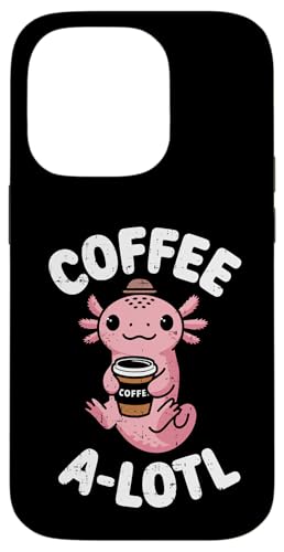 Hülle für iPhone 14 Pro Lustiger Axolotl Kaffee Alotl Kawaii Jungen Mädchen Kinder von AxolotlAxis1