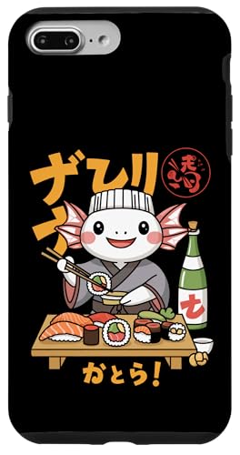 Hülle für iPhone 7 Plus/8 Plus Axolotl Japanisch Essen Sushi Chef Kawaii Ramen Anime von AxolotlAxis1