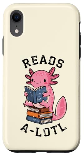 Hülle für iPhone XR Niedlicher Axolotl Lese-Alotl Bücherwurm Jungen Mädchen Kinder von AxolotlAxis1