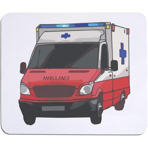 Azeeda 'Krankenwagen' Maus Matte/Schreibtisch Pad (MO00032840) von Azeeda