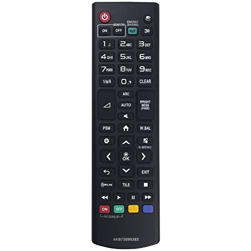 AKB75095383 Fernbedienung Ersatz für LG TV 32SM5KD 43SM5KD 55SM5KD 49SM5KD 65SM5KD 43SM3D 49SM3D 55SM3D 43SM5D 49SM5D 32SM5D 65SM5D 55SM5D 43SL5PE von Azwok