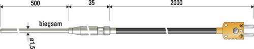 B + B Thermo-Technik 0625 1189-41 Tauchfühler -100 bis +1000°C Fühler-Typ K von B + B Thermo-Technik