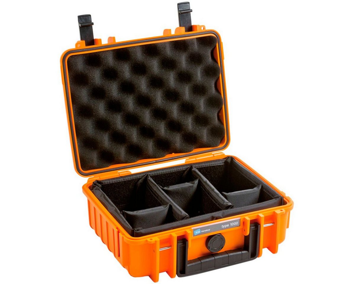 B&W International Kameratasche Outdoor Case 1000 orange mit Facheinteilung von B&W International