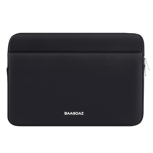 BAAGOAZ 13-14 Zoll Laptop Tasche Hülle, für 13,3 Zoll PC Notebook Chromebook, und 14,2 Zoll MacBook Pro M3 M2 M1 Pro/Max 2024 2023 2022, Laptophülle Schutzhülle Laptoptasche, Schwarz von BAAGOAZ