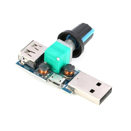 Manuell USB 4-12V 5W Lüftergeschwindigkeitsregelregel Steuerungsschalter Für PC CPU Hülle Lüfter Mit Knopfanschluss Einstellbar von BABYVIVA