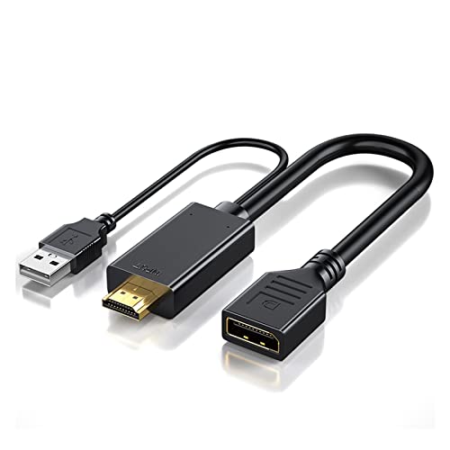 zu Displayport Konverter Kabel 4K HDMI2.0 Adapter for PC TV Box Xbox PS4 PS5 Laptop Projektor zu DP Kabel von BAFEIYA