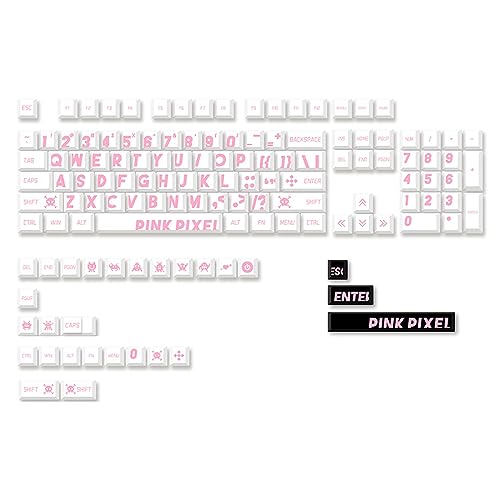 BAHJKASD 132 Tasten Große Zeichen Dicke PBT Farbsublimation Lichtbeständig CherryProfile Tastenkappen Set Für Mechanische Tastatur von BAHJKASD