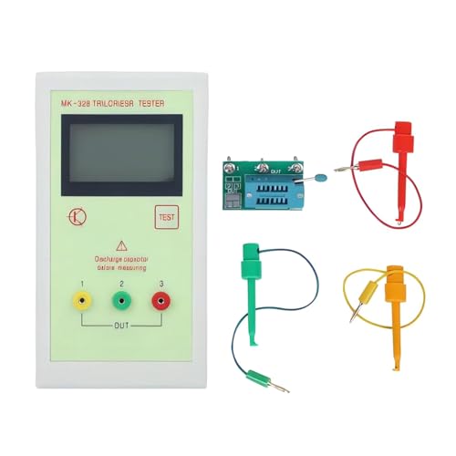 BAHJKASD Upgrade MK328 Tester Transistoren Tester Induktivität Kapazität Widerstand Elektronisches Messgerät Testmessgerät von BAHJKASD