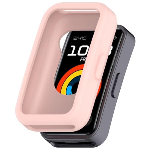 BAIDIYU Hülle Kompatibel mit Huawei Band 8,Harter PC, Ultradünn, Sturzsicher, Kratzfest, Smartwatch Schutzhülle Kompatibel mit Huawei Band 8.(Rosa) von BAIDIYU