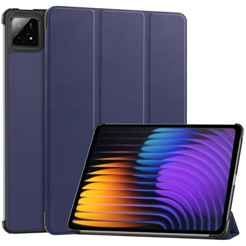 BAIDIYU Hülle Kompatibel mit Xiaomi Pad 7, Ultraleichte Schutzhülle mit Standfuß und automatischer Sleep/Wake-Funktion, Schutzhülle Tablet.(Navy blau) von BAIDIYU