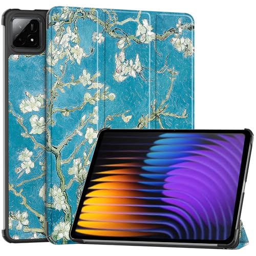 BAIDIYU Hülle Kompatibel mit Xiaomi Pad 7 Pro, Ultraleichte Schutzhülle mit Standfuß und automatischer Sleep/Wake-Funktion, Schutzhülle Tablet.(Aprikosenblüte) von BAIDIYU