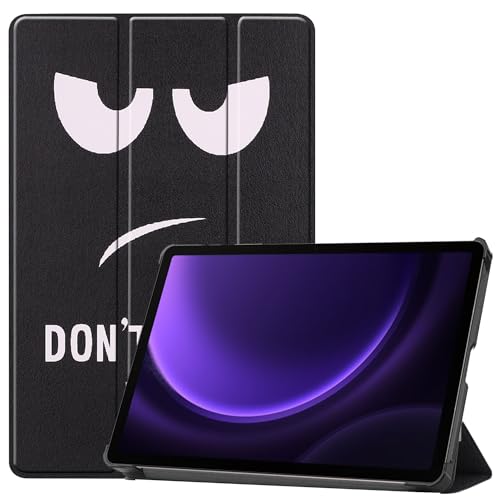 BAIDIYU Hülle für Samsung Galaxy Tab S9 FE, Ultraleichte Schutzhülle mit Standfuß und automatischer Sleep/Wake-Funktion, Hülle für Samsung Galaxy Tab S9 FE Tablet.(Große Augen) von BAIDIYU