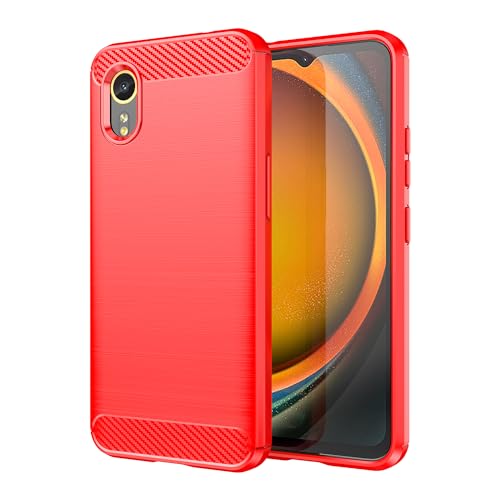 BAIDIYU Hülle für Samsung Galaxy Xcover 7, Bumper Cover Flexibel, dünn, stoßfest, kratzfestes TPU, Handyhülle für Samsung Galaxy Xcover 7.(Rot) von BAIDIYU